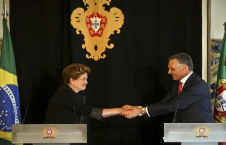 Cavaco Silva et Dilma Rousseff