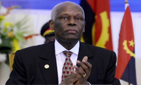 José Eduardo dos Santos, Président de l'Angola.