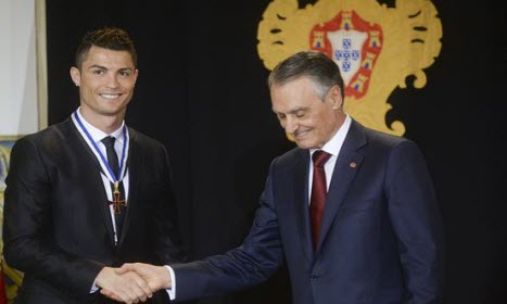 Cristiano Ronaldo et Cavaco Silva