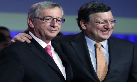 Jean-Claude Juncker et José Manuel Barroso